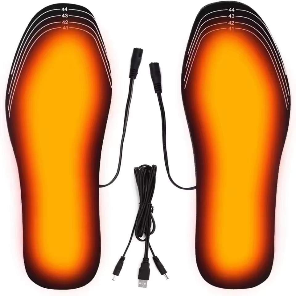 Electric Heated Insoles with USB Recharge & Remote Control