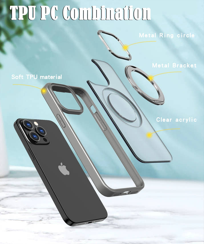 Ostand R Magsafe Case with 360° Rotated Stand