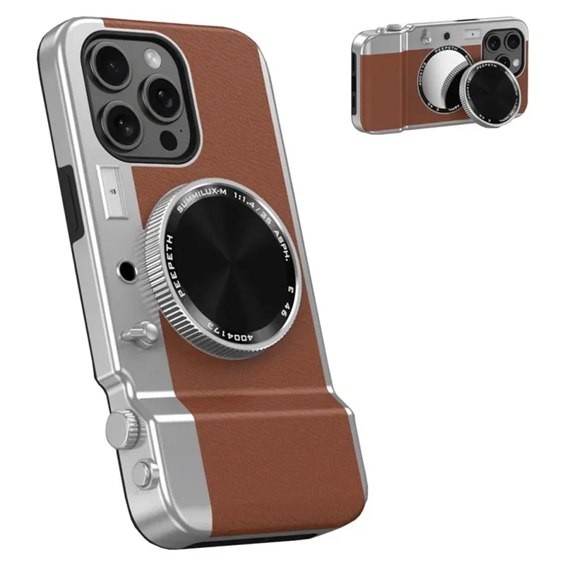 Integrated camera phone case