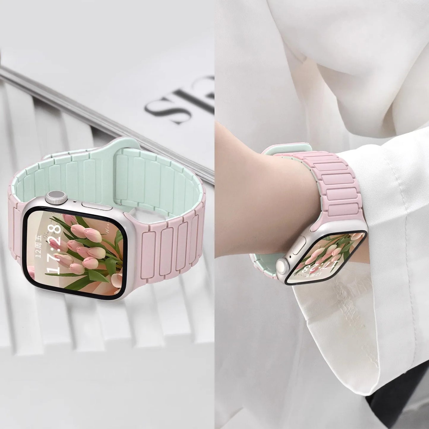 Magnetic Silicone Strap For Apple Watch
