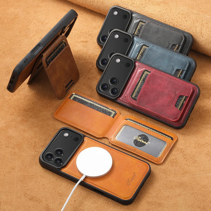 Funda para teléfono con tarjetero magnético 2 en 1 para la serie Zaho iPhone 17