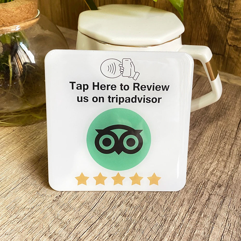 Review Plaque NFC Tap Card