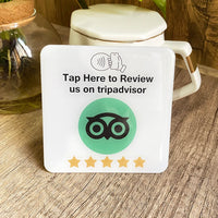 Review Plaque NFC Tap Card