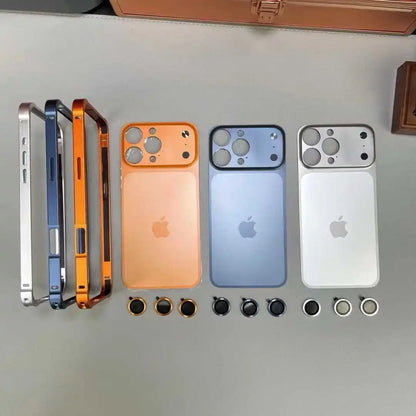 Instant series back phone case + lens protection And Frame Metal