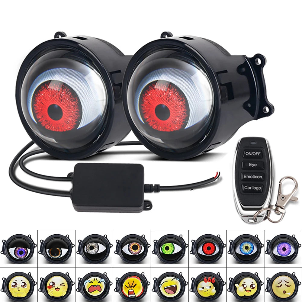 Dynamic LED Devil Eye Car Lights