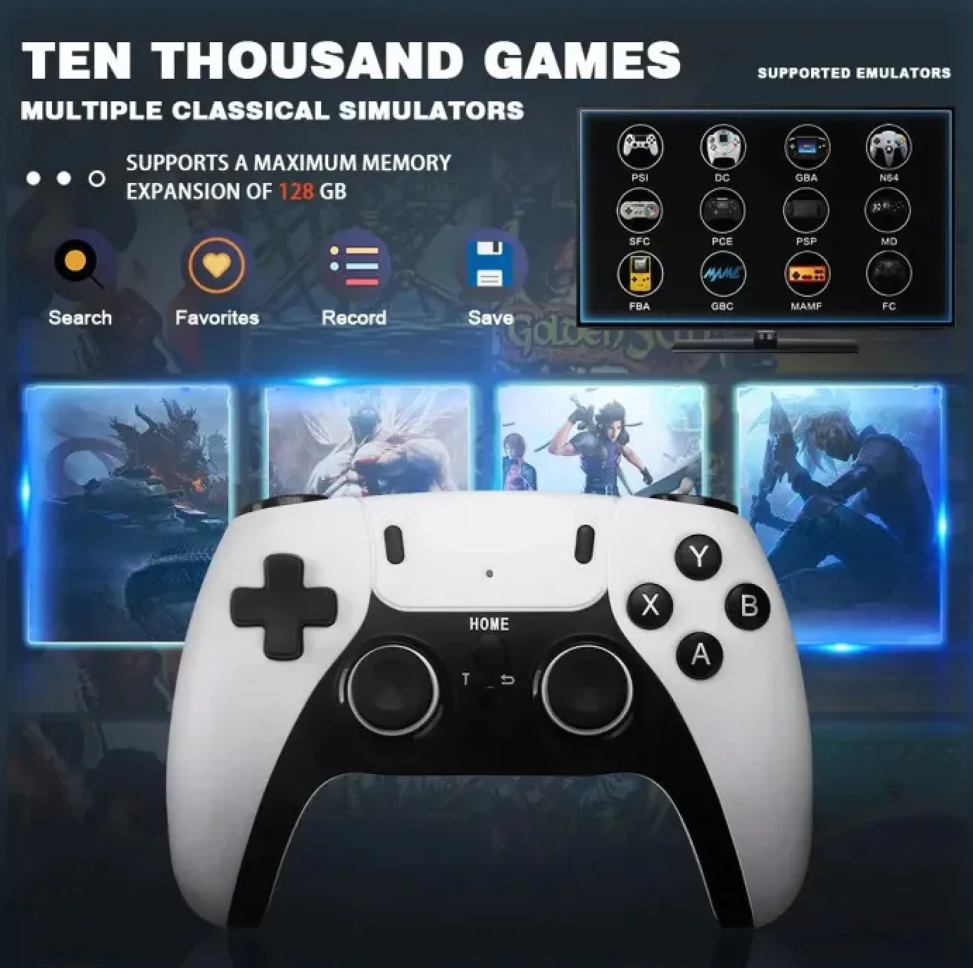 ZAHO® - 4K RETRO CONSOLE