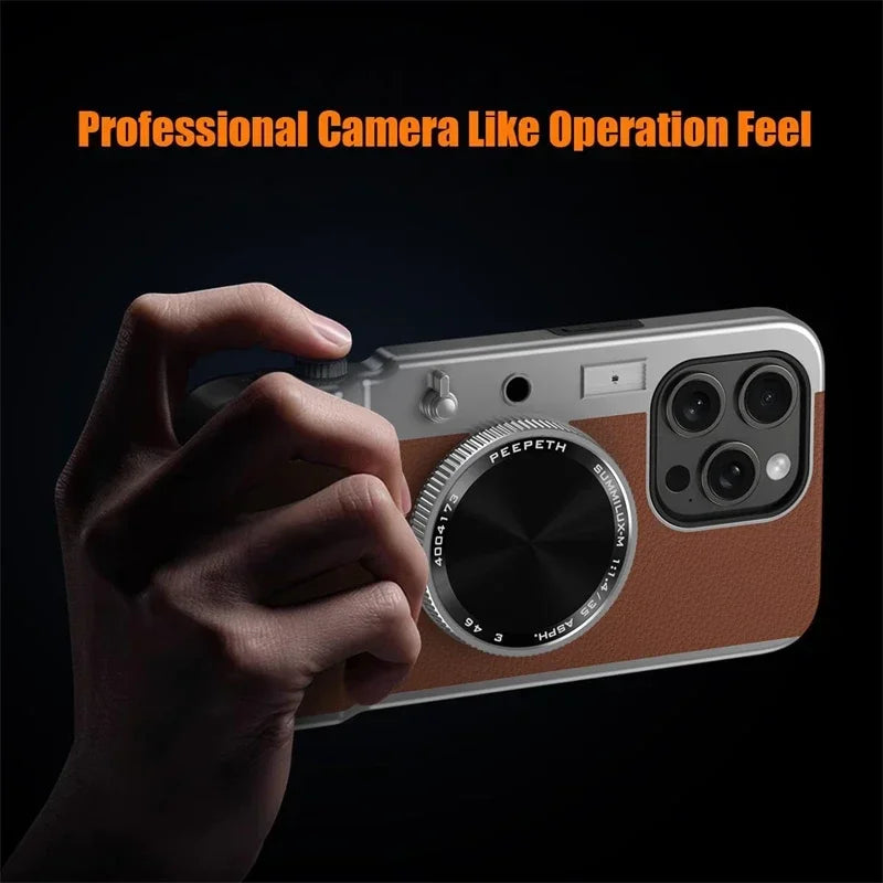 Integrated camera phone case