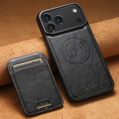 Funda para teléfono con tarjetero magnético 2 en 1 para la serie Zaho iPhone 17