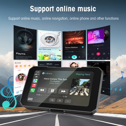 Motorcycle Wireless Touch Screen 5-inch - CarPlay & Android Auto