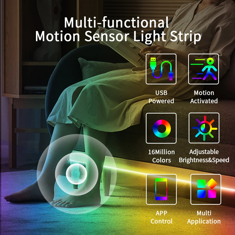 Led Strip 5V USB Motion Sensor