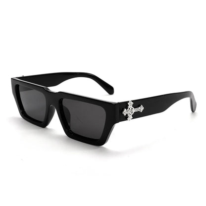 Luxury Rhinestone Cross Fashion Glasses