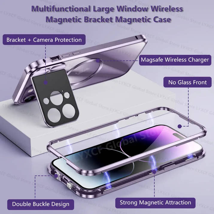 Magnetic Invisible Holder Case Camera Lens Protection Support Magsafe