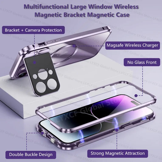 Magnetic Invisible Holder Case Camera Lens Protection Support Magsafe