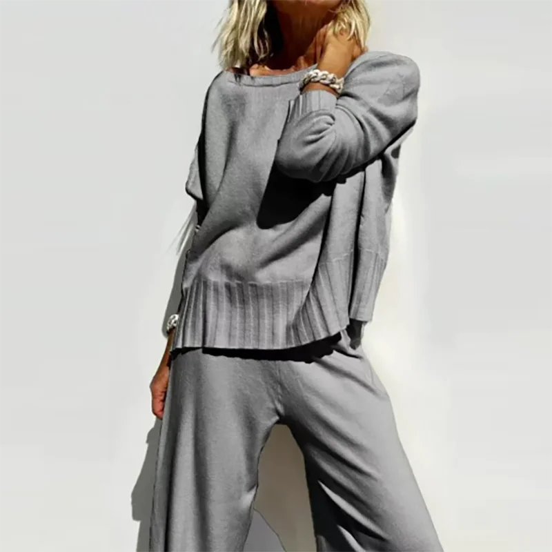 Heet Aanbod Zachte Kasjmier Informele Trui Set