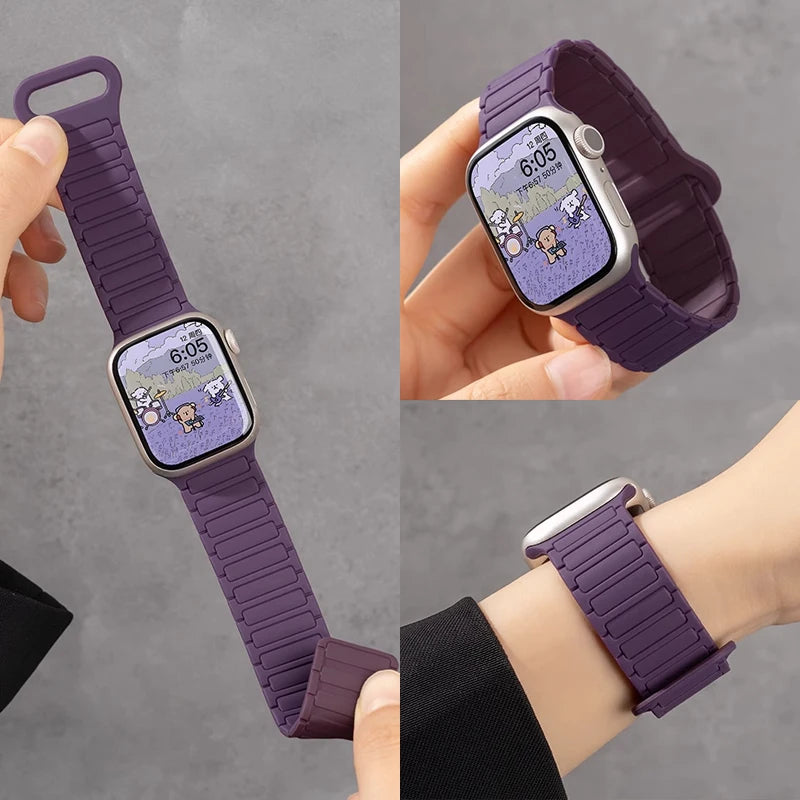 Magnetic Silicone Strap For Apple Watch