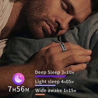 Smart Ring LED Display Screen Heart Rate Blood Oxygen Monitoring Multi Sports