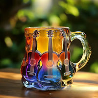 Handmade Cute Guitar Art Mug