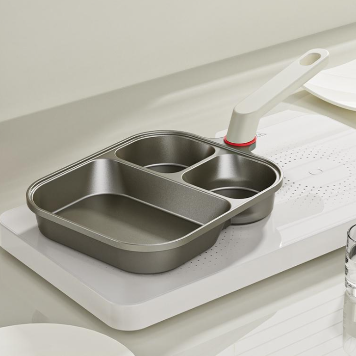 4-in-1 Nonstick Frying Pan: Ideal for Eggs, Bacon, and Burgers