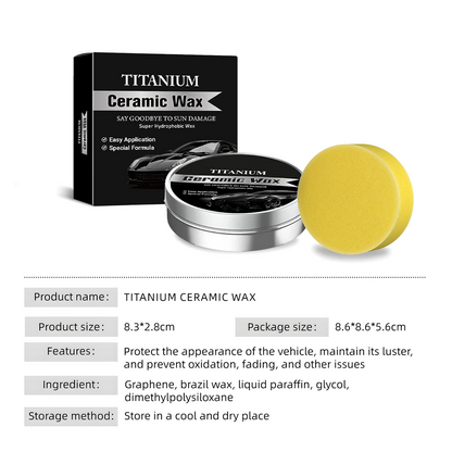 Crema de Cera Cerámica de Titanio para la Protección Máxima del Automóvil 🚗✨