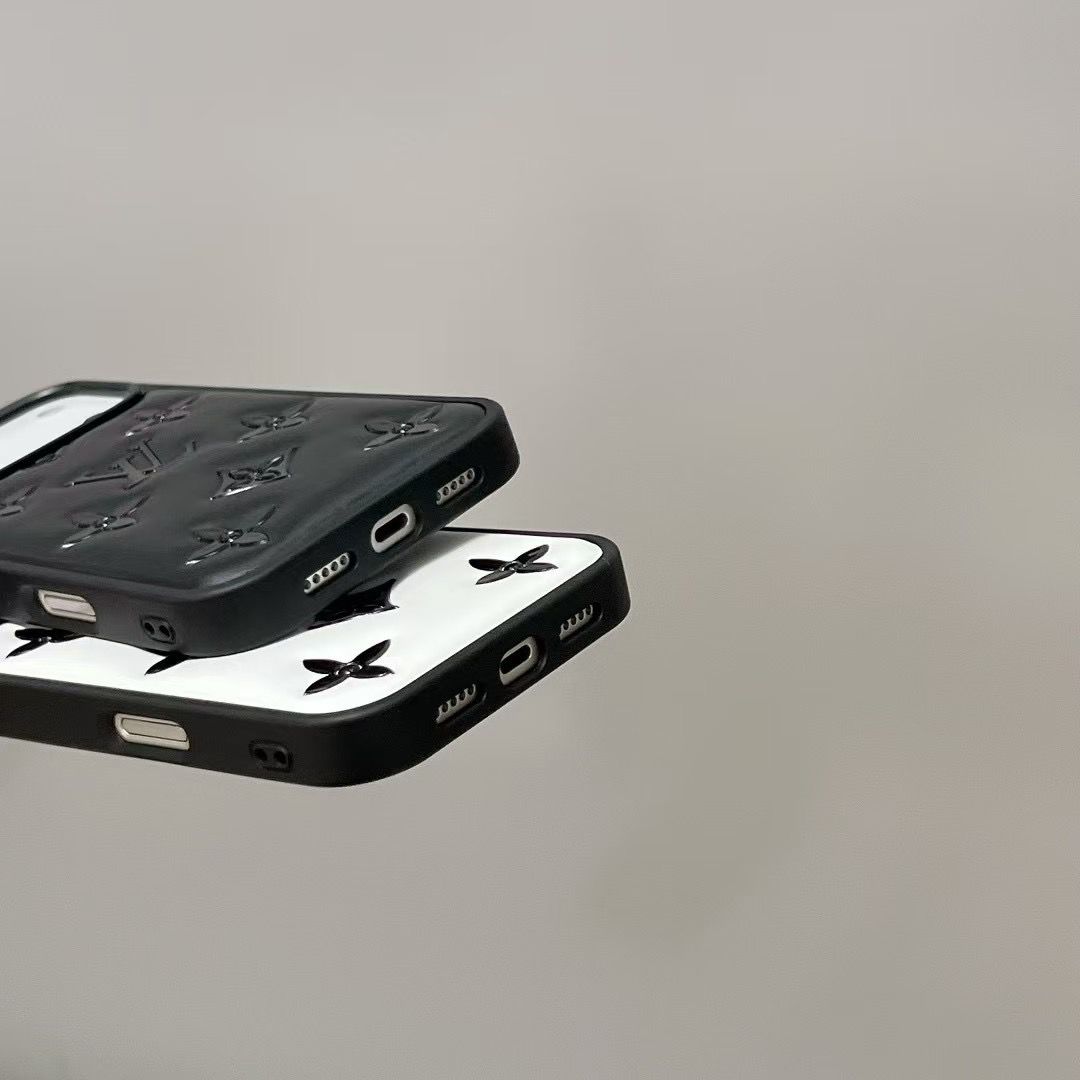 Luxe Monogram Ontwerpers Leren Hoesje Voor iPhone 17/16/15/14