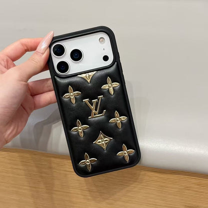 Luxe Monogram Ontwerpers Leren Hoesje Voor iPhone 17/16/15/14