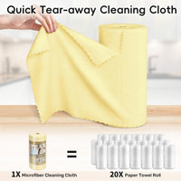 🧼🌀 Microfiber Cleaning Cloths Roll