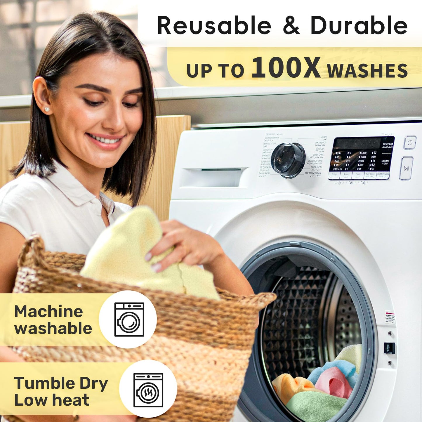 🧼🌀 Microfiber Cleaning Cloths Roll