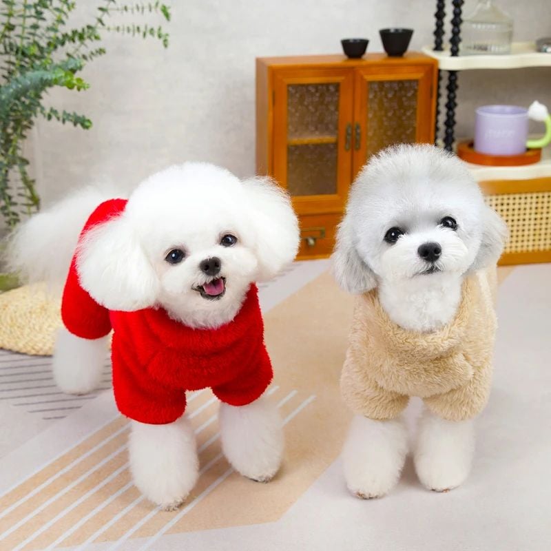🐶 Winter Dog Jumpsuit Coat with Back Zipper