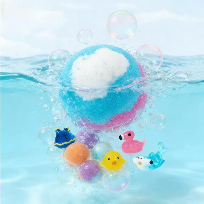 🛁 Natural Bath Bombs for Kids with Mega Bubbles & Surprise Inside 🥚✨12 pcs[1 Box]