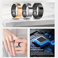 Smart Ring LED Display Screen Heart Rate Blood Oxygen Monitoring Multi Sports