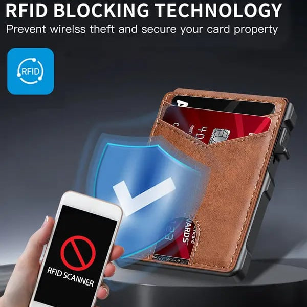 Men's RFID Slim Leather Wallet