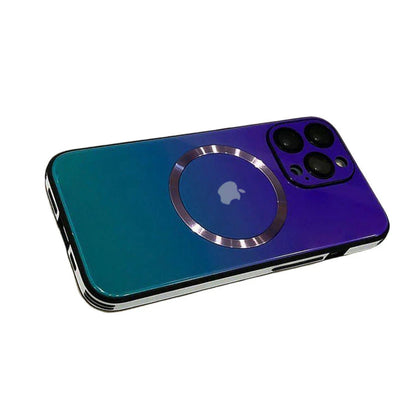 Gradient Magnetic Glass Protective Case For iPhone