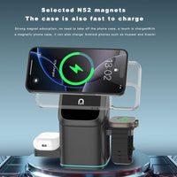 3-in-1 wireless charger-wireless multi-device charging touch pop-up charging🔋