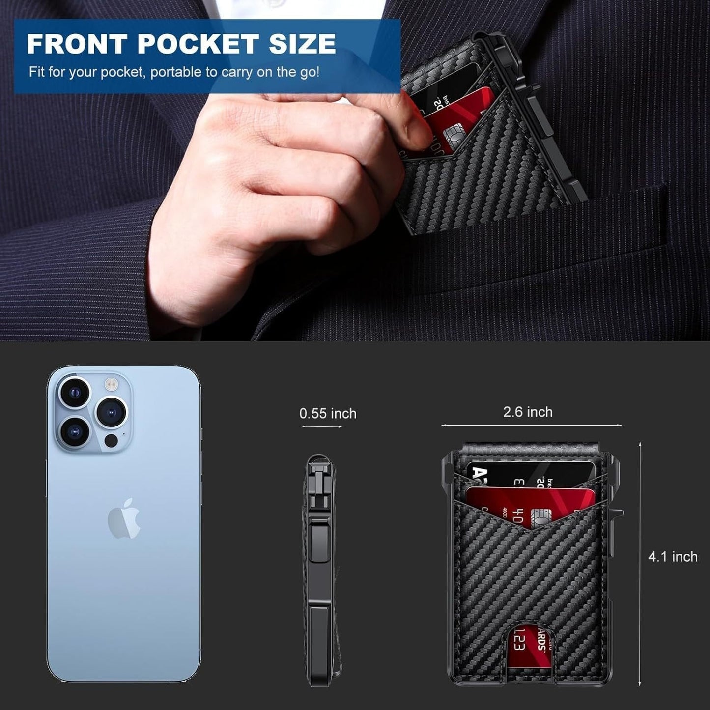 Men's RFID Slim Leather Wallet