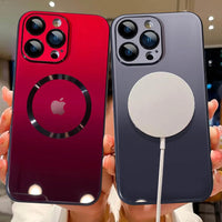 Gradient Magnetic Glass Protective Case For iPhone
