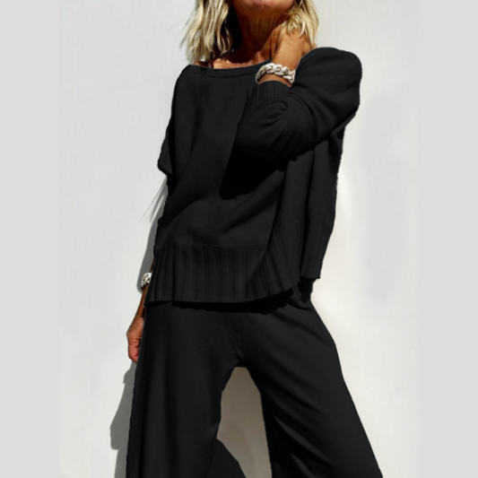 Heet Aanbod Zachte Kasjmier Informele Trui Set