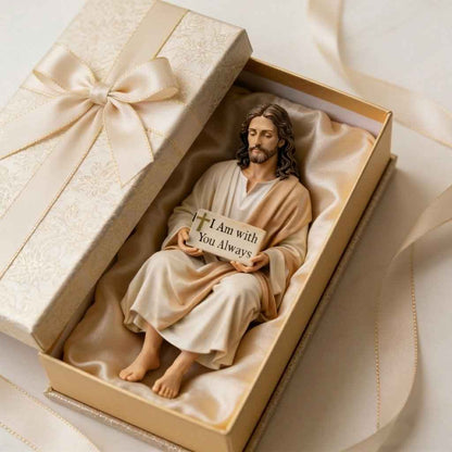 Handcrafted Jesus Figurine ✝️ Serene Desk Companion 🙏