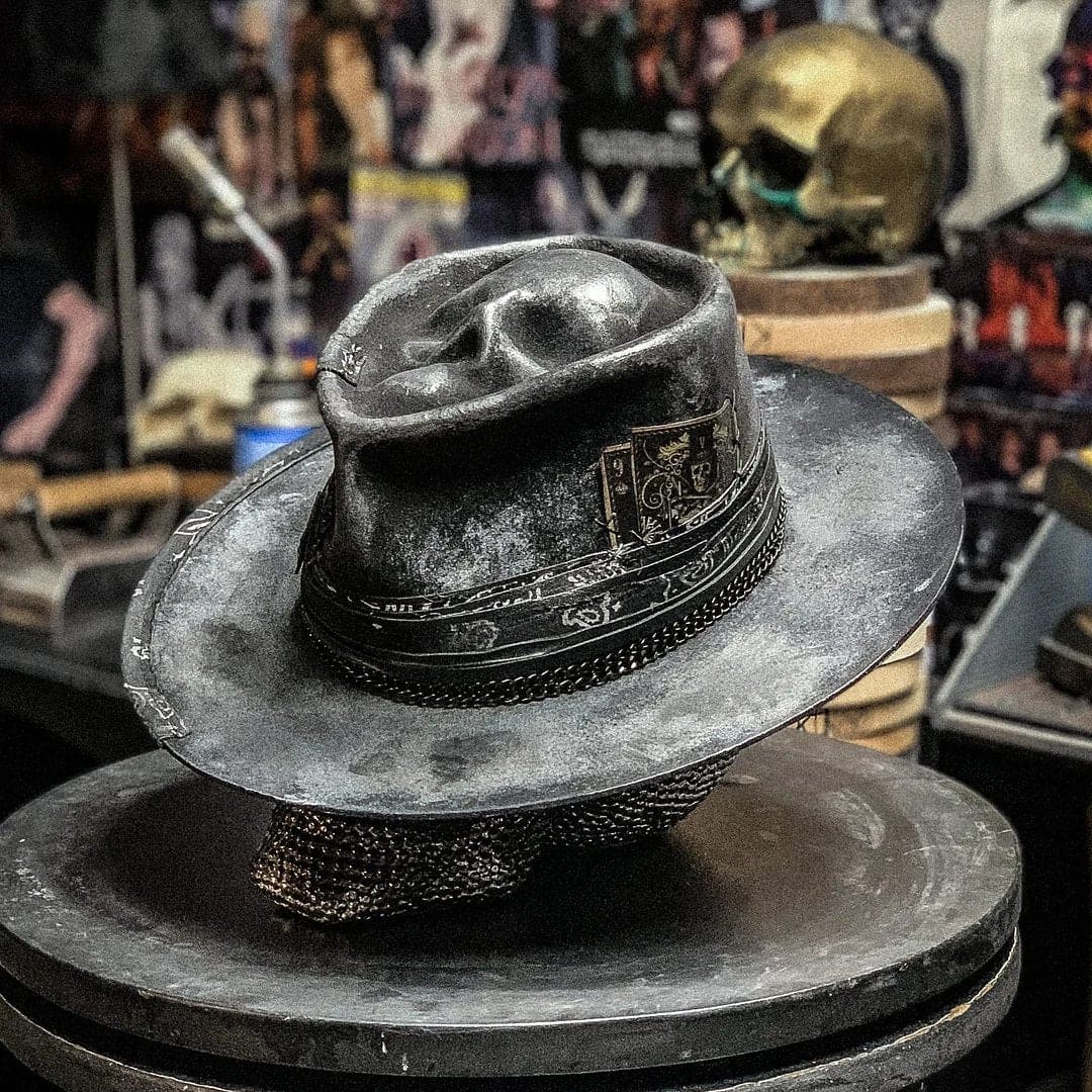 💀"Harvester of Sorrow" Handmade Skull Hat