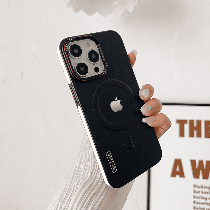 Metal Frame Anti Drop Magnetic Suction Case Cover for iPhone