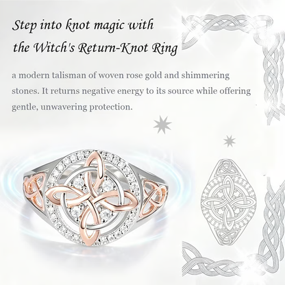 Handmade Witch’s Return-Knot Protection Ring