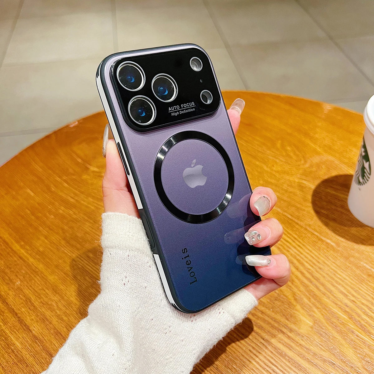 Gradient Magnetic Glass Protective Case For iPhone