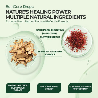 Gotas para el Cuidado de los Oídos – Fórmula a Base de Plantas | Registrado en la FDA