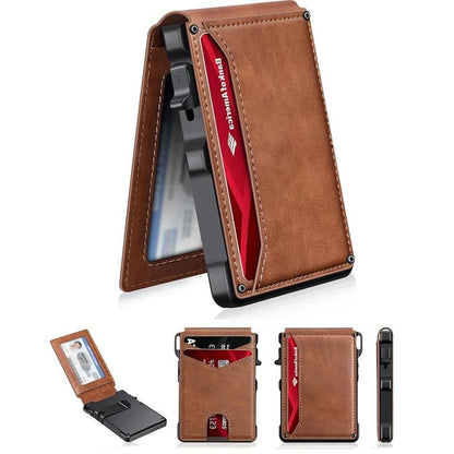 Men's RFID Slim Leather Wallet