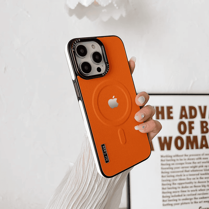 Metal Frame Anti Drop Magnetic Suction Case Cover for iPhone