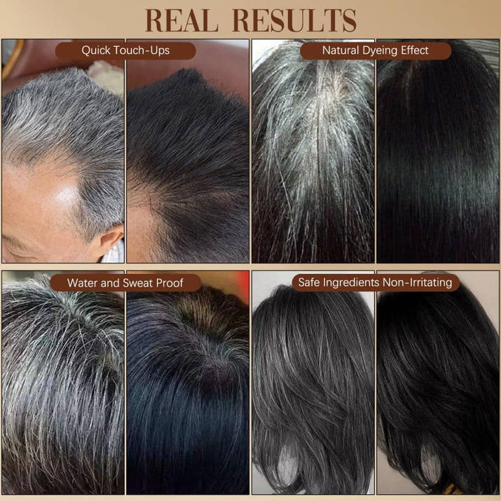 Portable Hair Dye Comb for Gray Hair Coverage