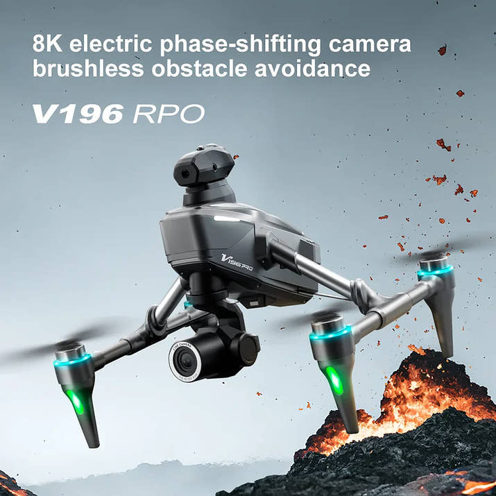 Zaho™  Drone with 8K camera for adults, v196 rc quadcopter with auto return, follow me