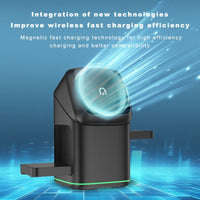 3-in-1 wireless charger-wireless multi-device charging touch pop-up charging🔋