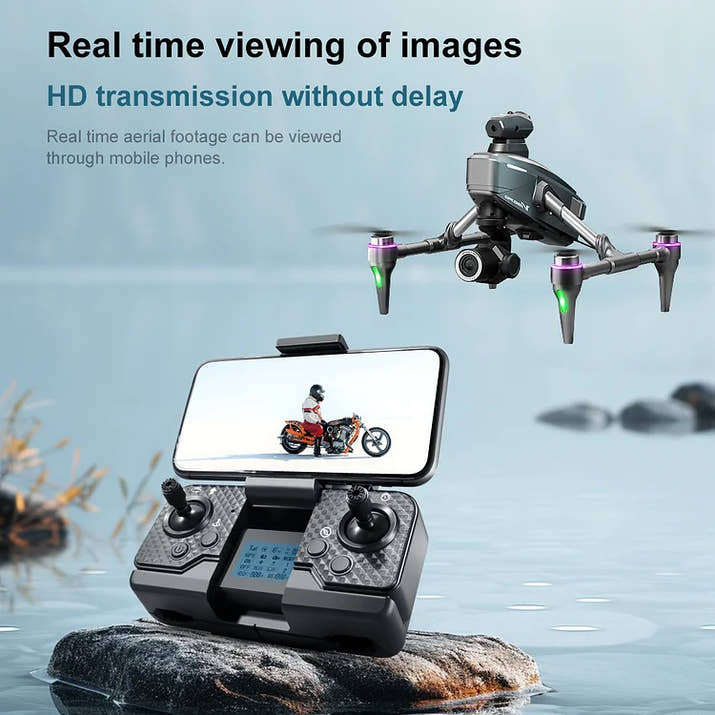 Zaho™  Drone with 8K camera for adults, v196 rc quadcopter with auto return, follow me