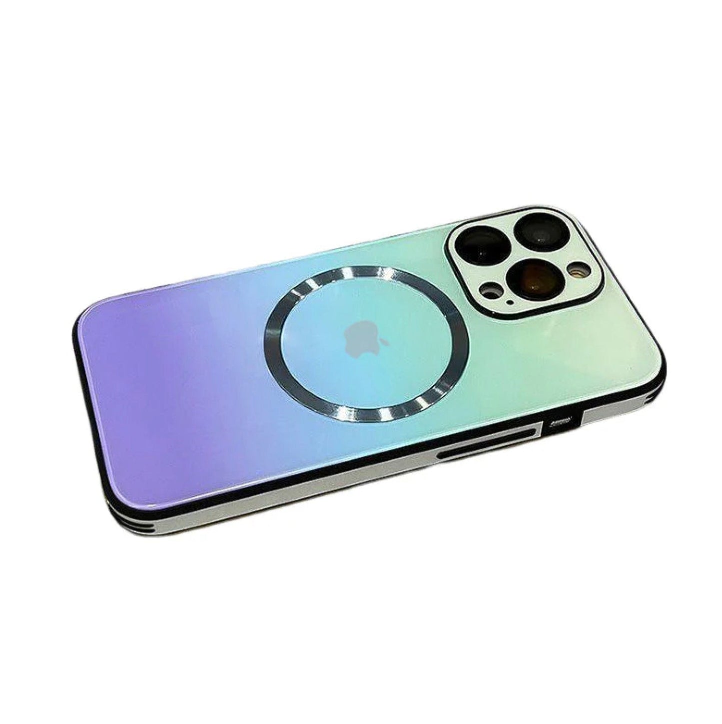 Gradient Magnetic Glass Protective Case For iPhone