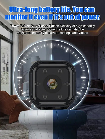AS03 Slimme Wifi Beveiligingscamera – 1080P HD, Nachtzicht, Bewegingsdetectie, Laag Energieverbruik